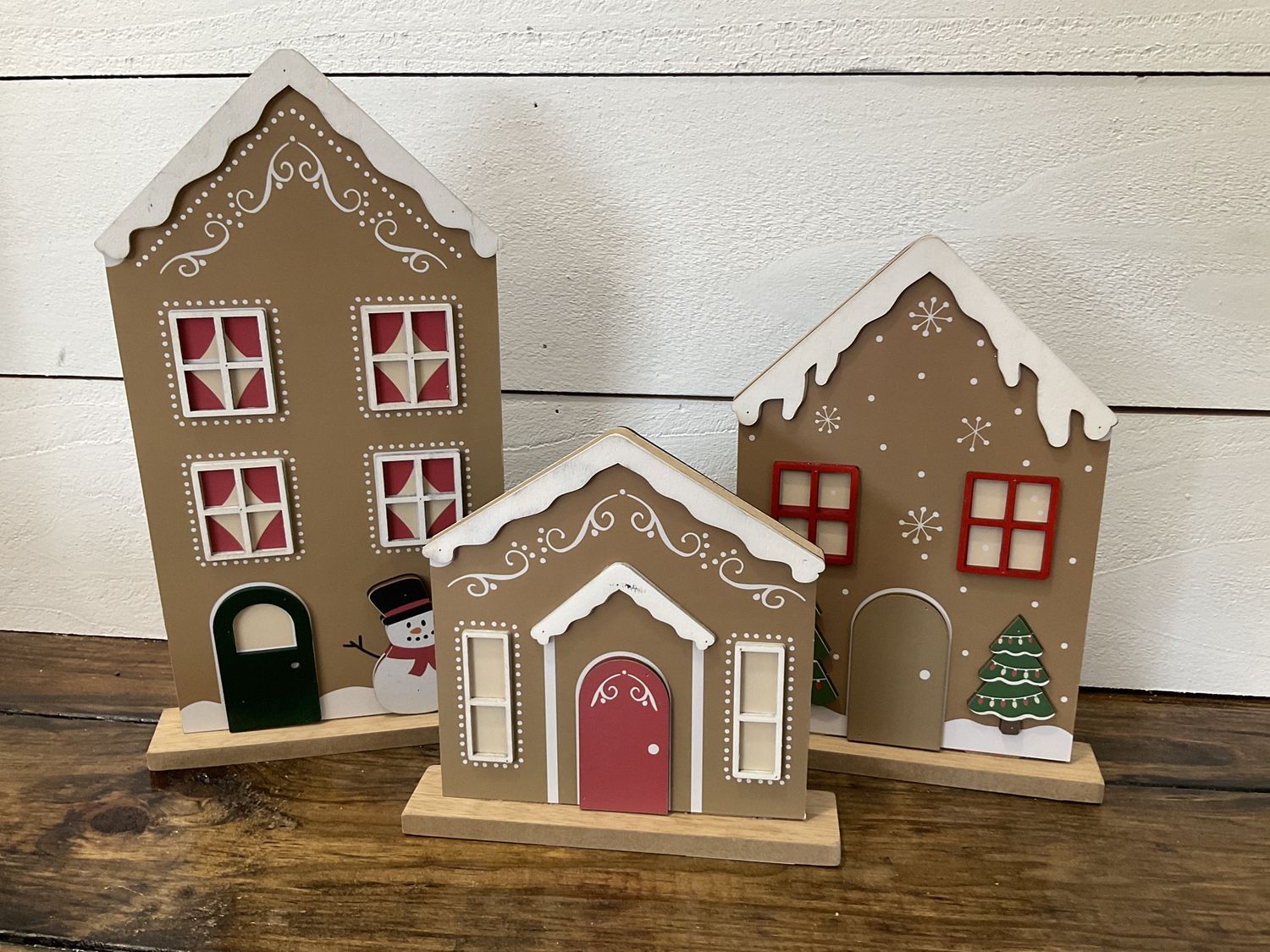 Reversible Holiday House set of 3