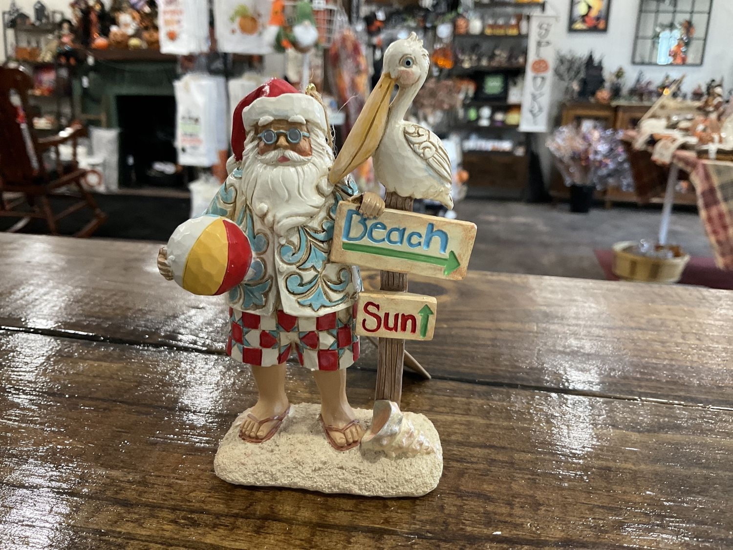 JS Coastal Santa ornament