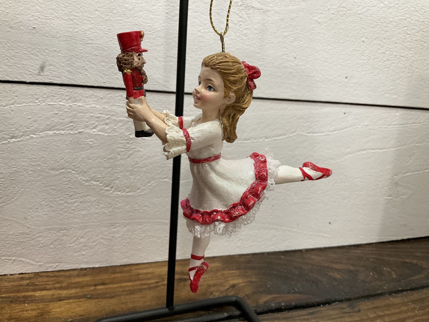 Clara with nutcracker ornament