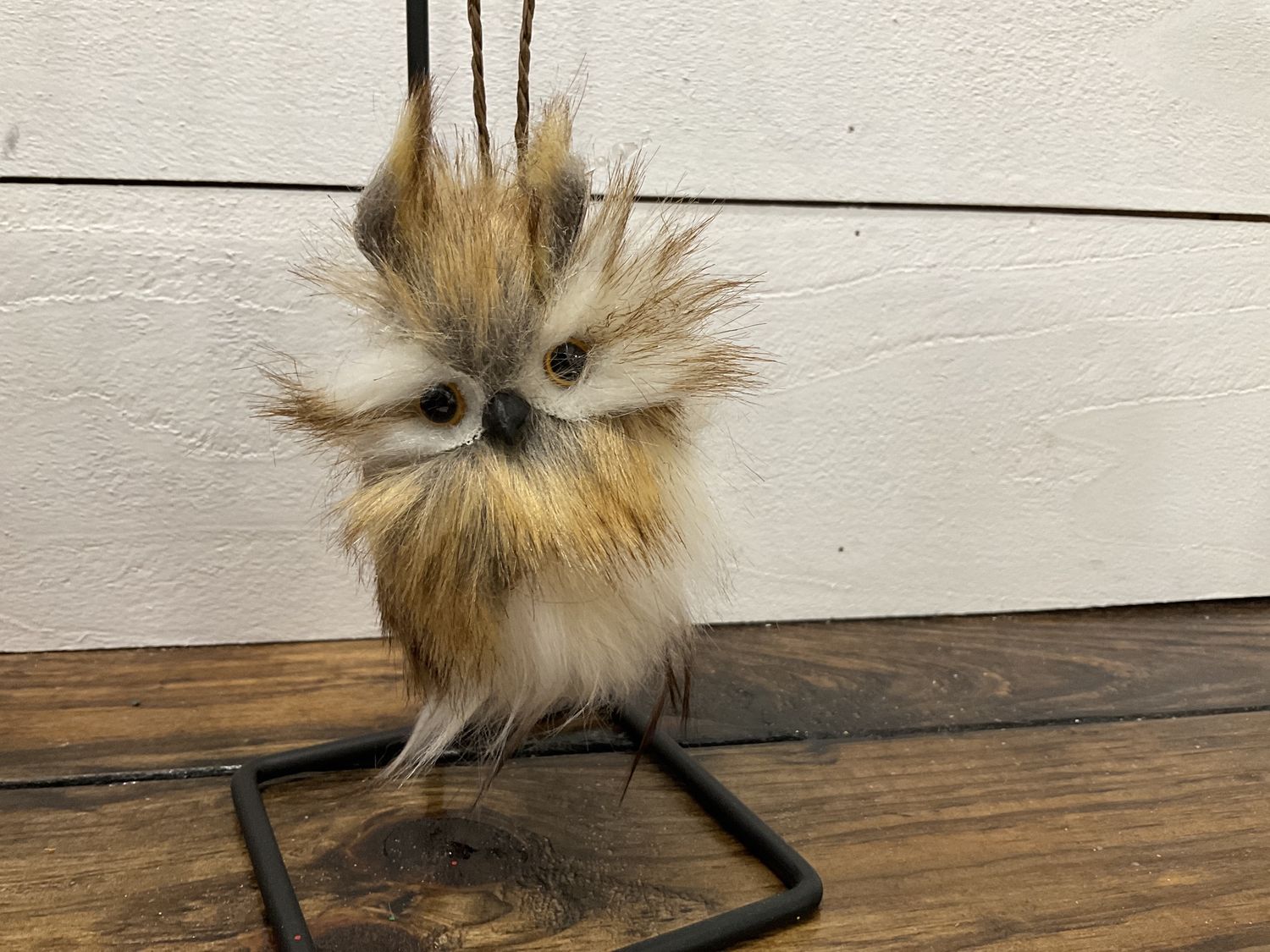 Brown hanging owl ornament