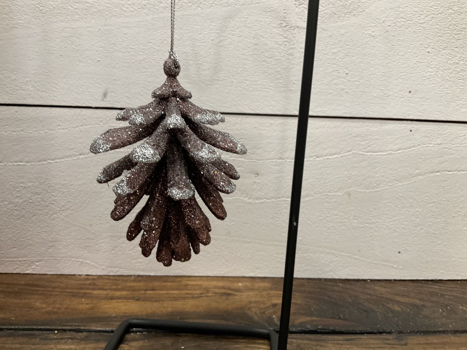 Natural brown pinecone ornament three styles