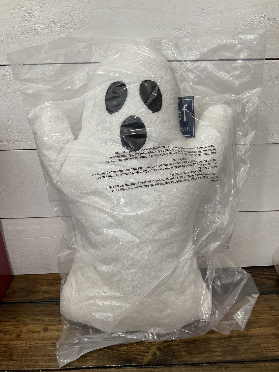 Spooky ghost pillow