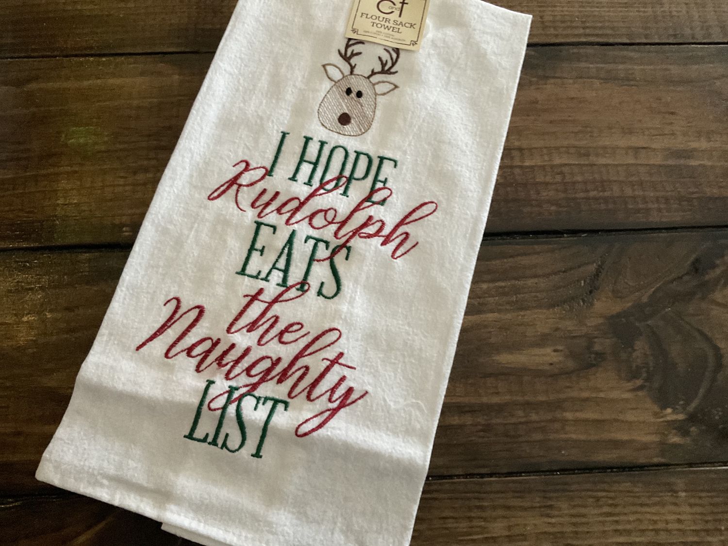 Rudolph eats the naughty list