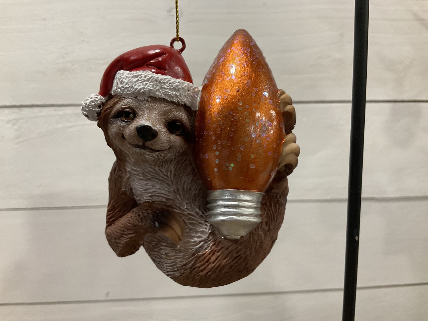 Sloth Christmas ornament