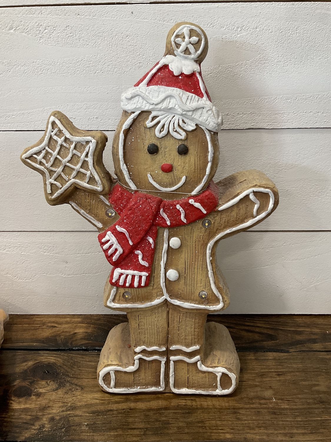 LED Resin Mr. gingerbread man