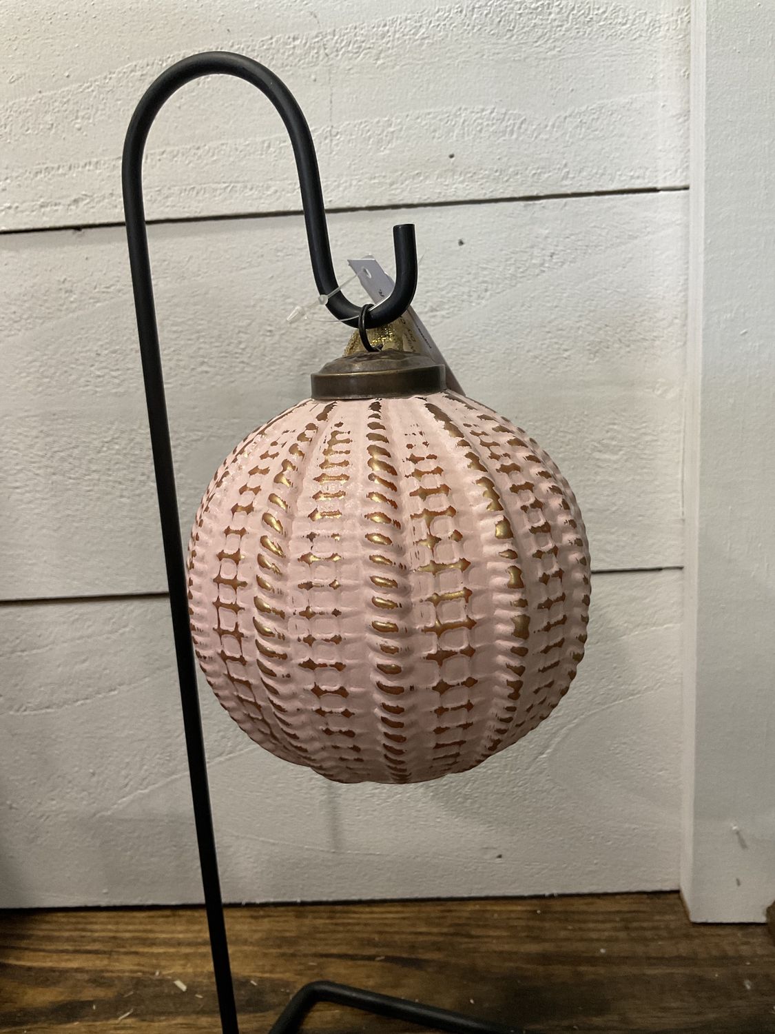 Tivoli Glass Blush and gold ornament