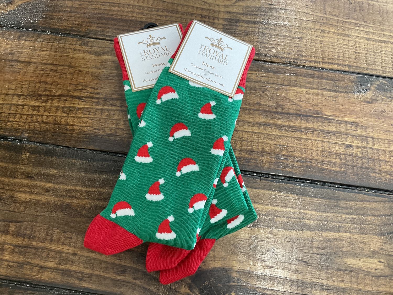 Men’s Santa hat, socks