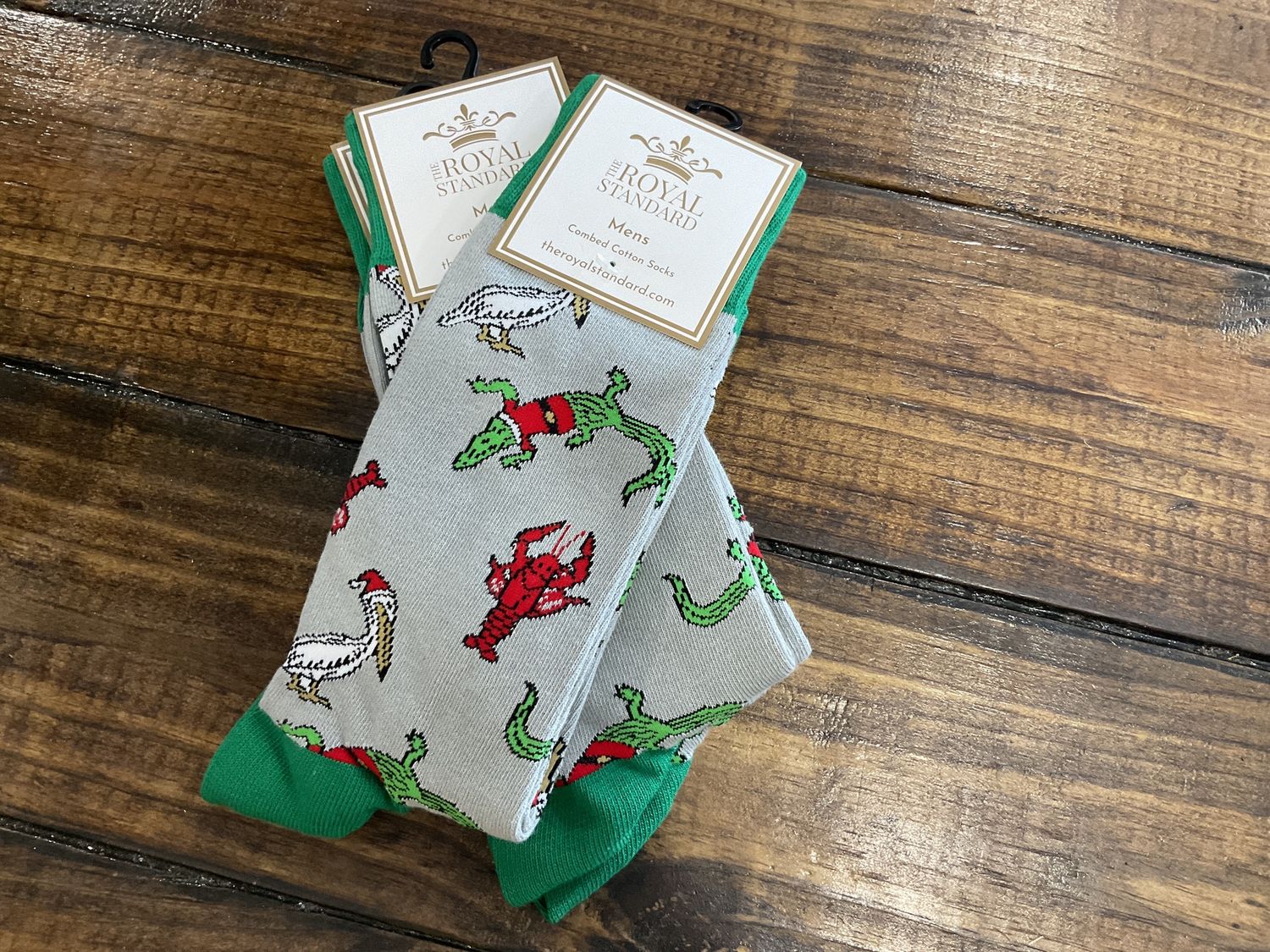 Men’s Cajun Christmas socks
