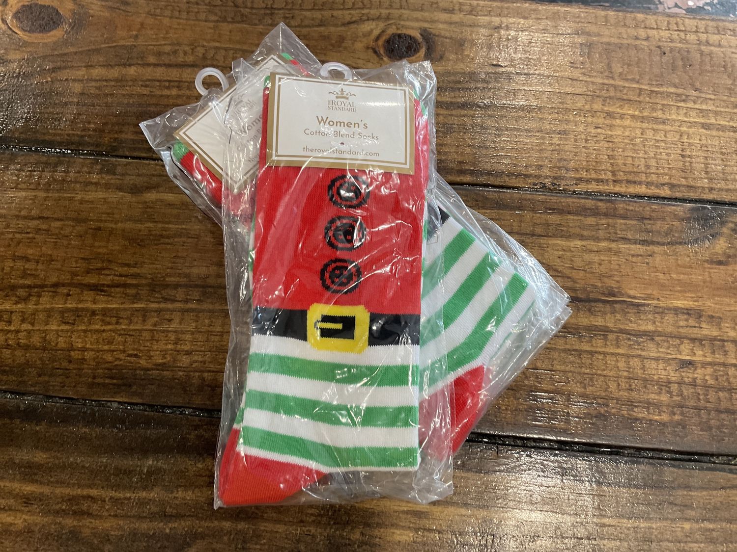 Women’s Santa belt festive socks