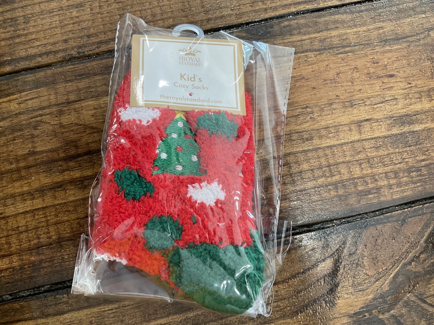 Kids Christmas tree, cozy socks, Size: S/M