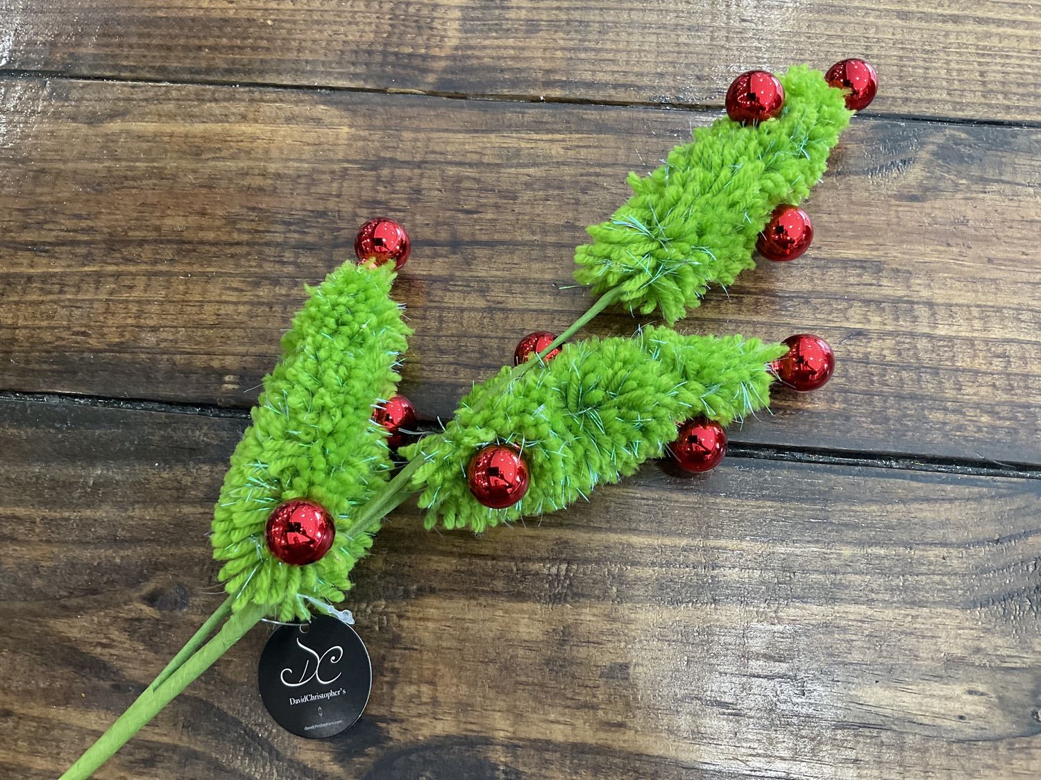 Yarn Christmas tree spray