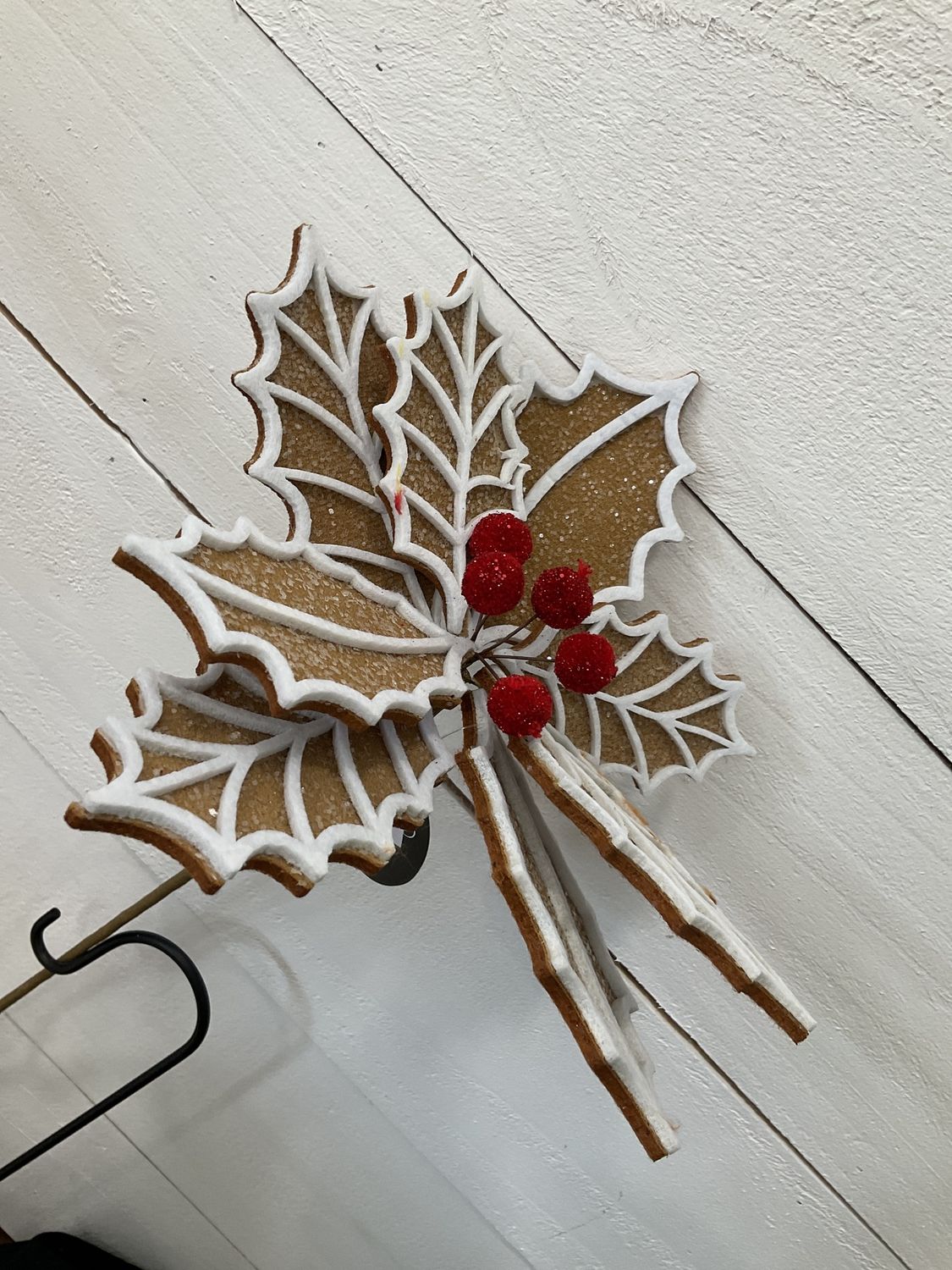 Gingerbread poinsettia stem