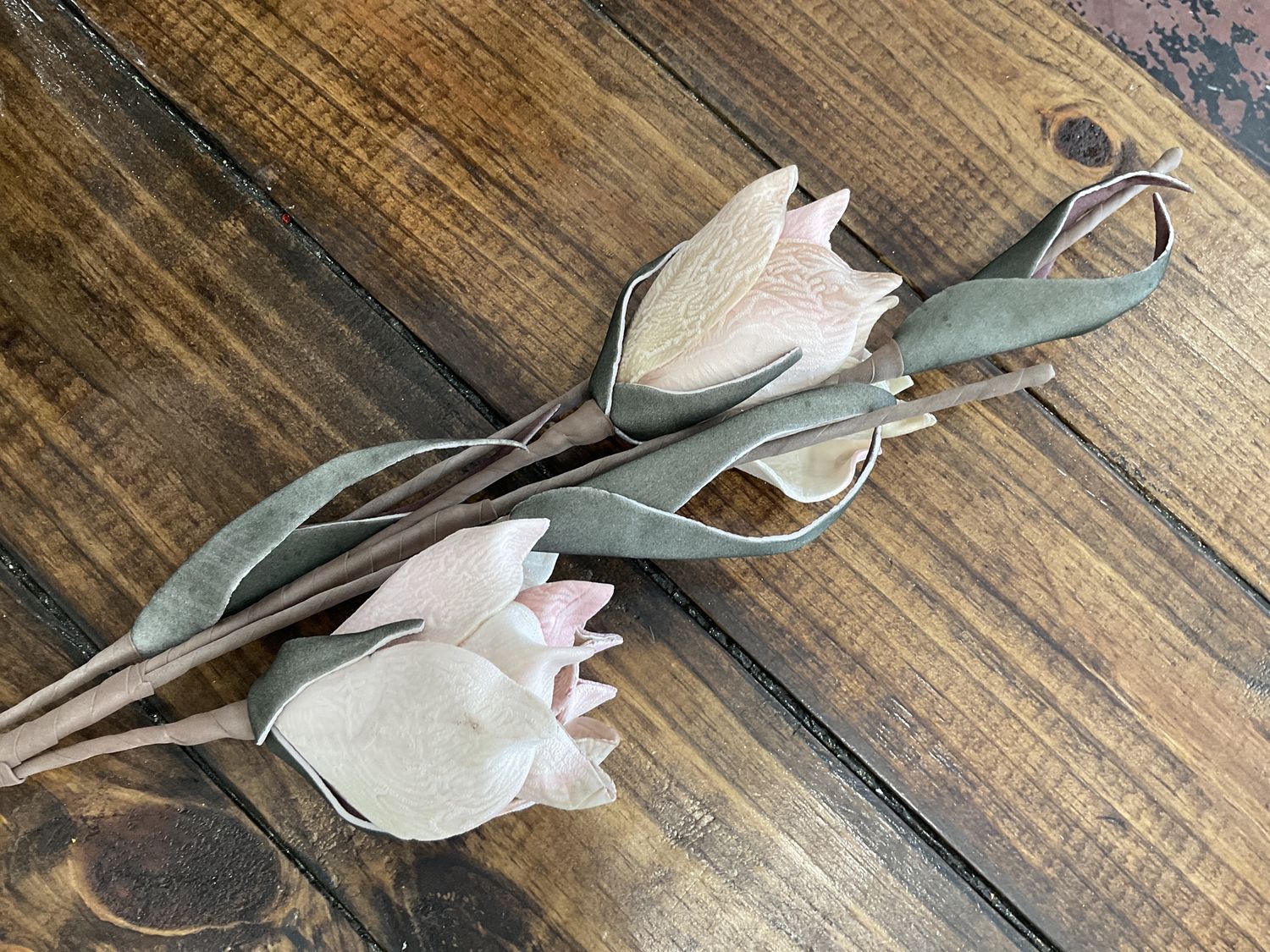 Wild tree, magnolia spray, pale pink