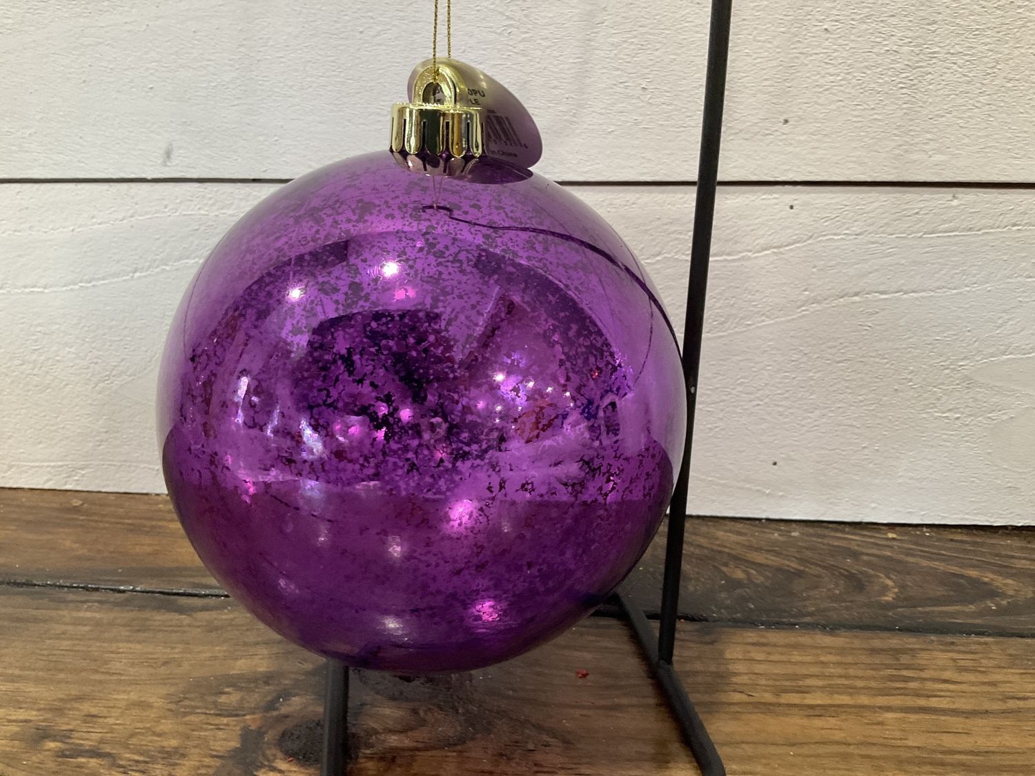 Mercury ball ornament purple