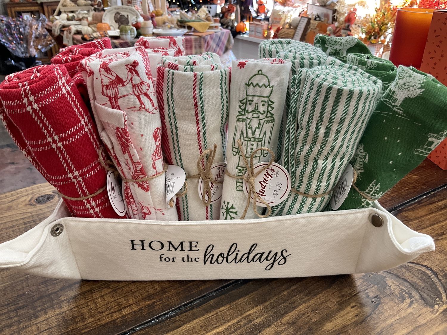 Christmas tea towels