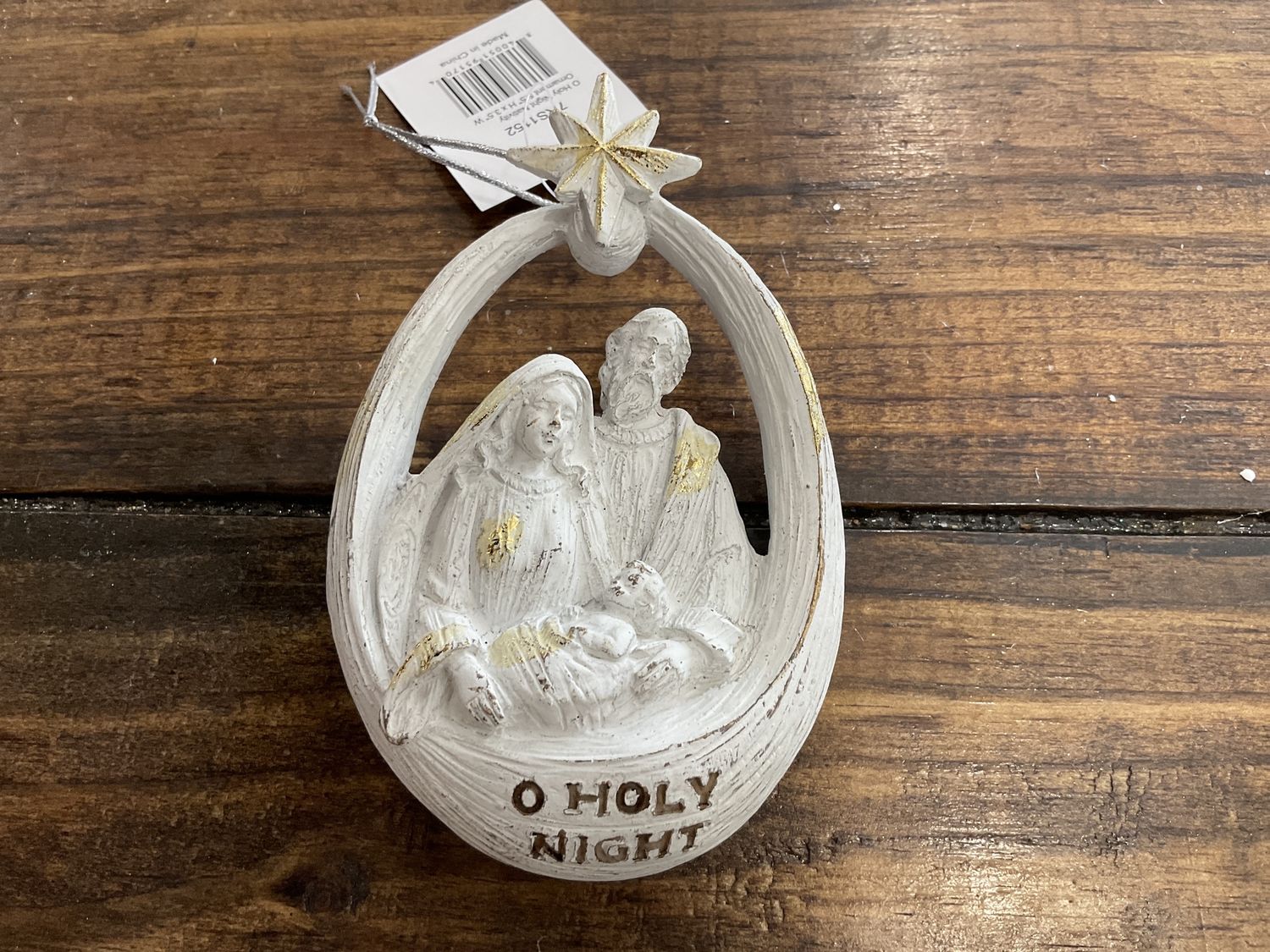 Oh holy night nativity ornament