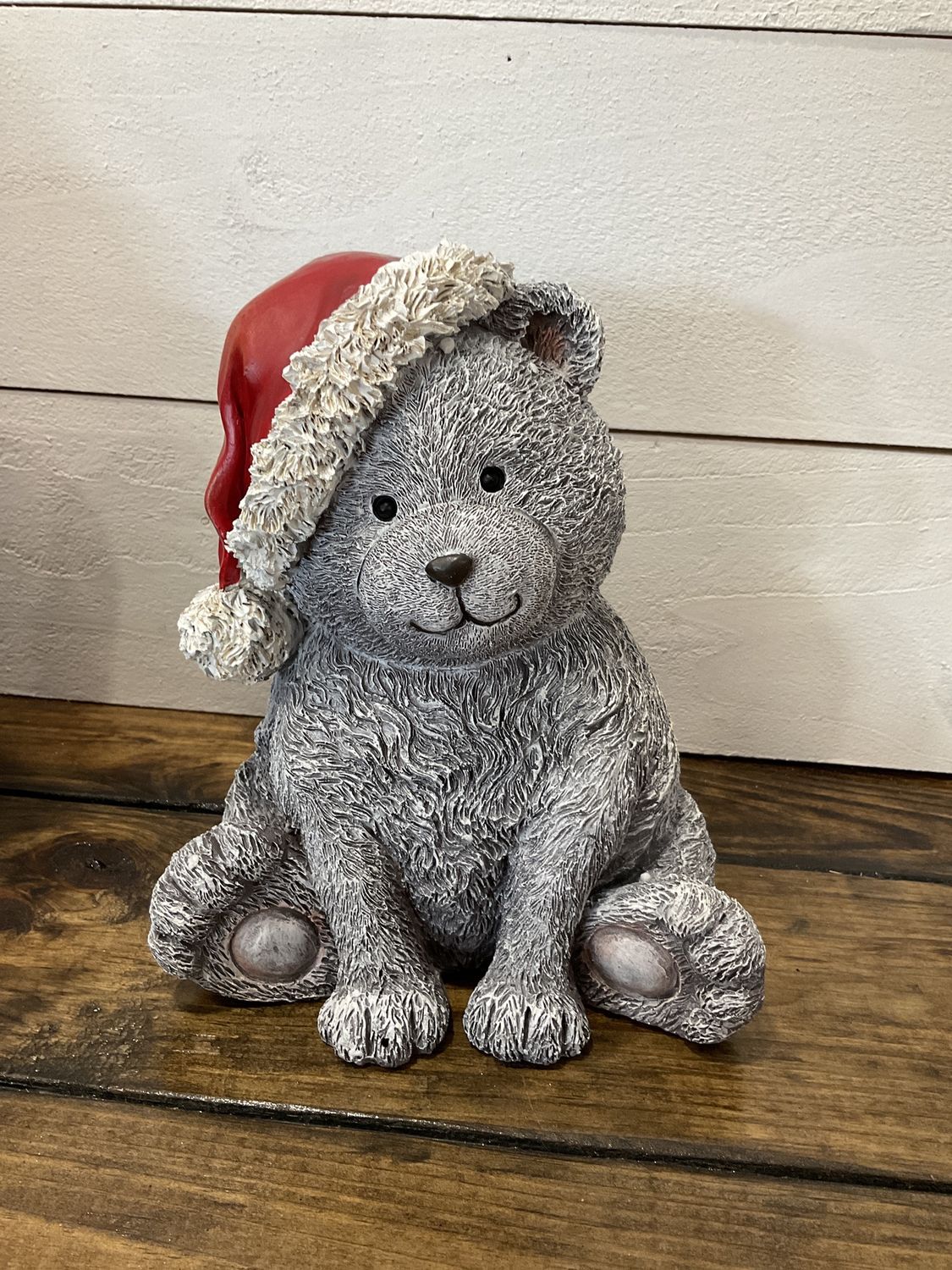 Pudgy bear with Santa hat