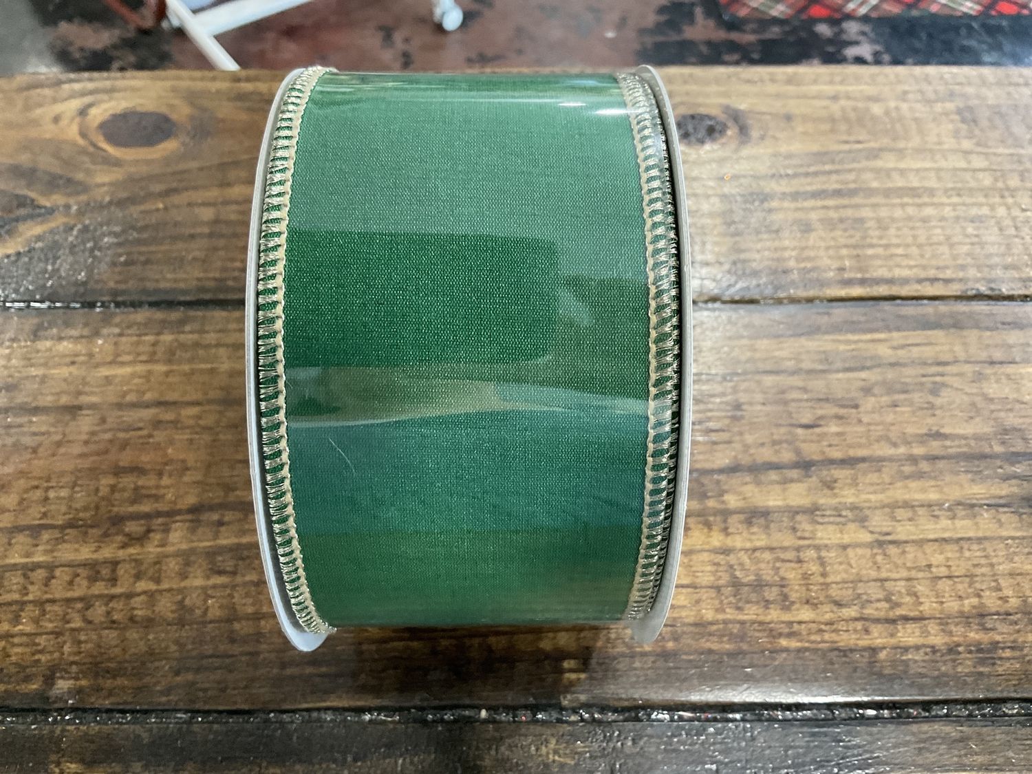 Emerald Dupioni 2.5 inch by 10 yards ribbon