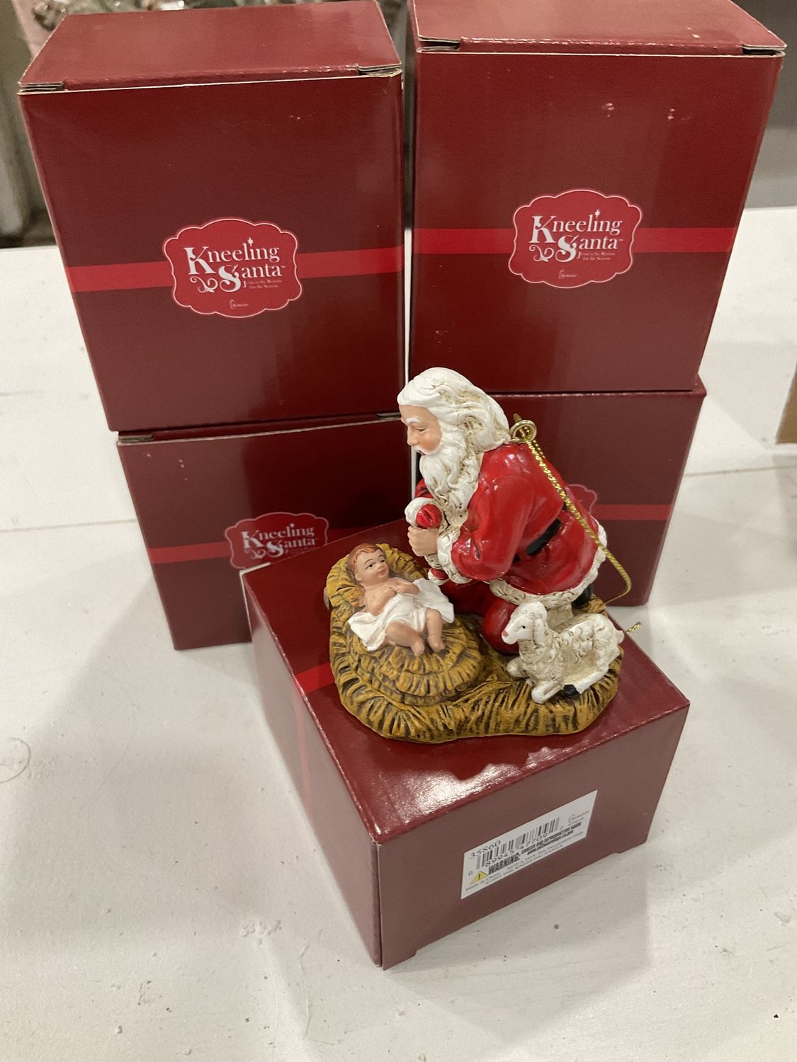 KNEELING SANTA ORNAMENT