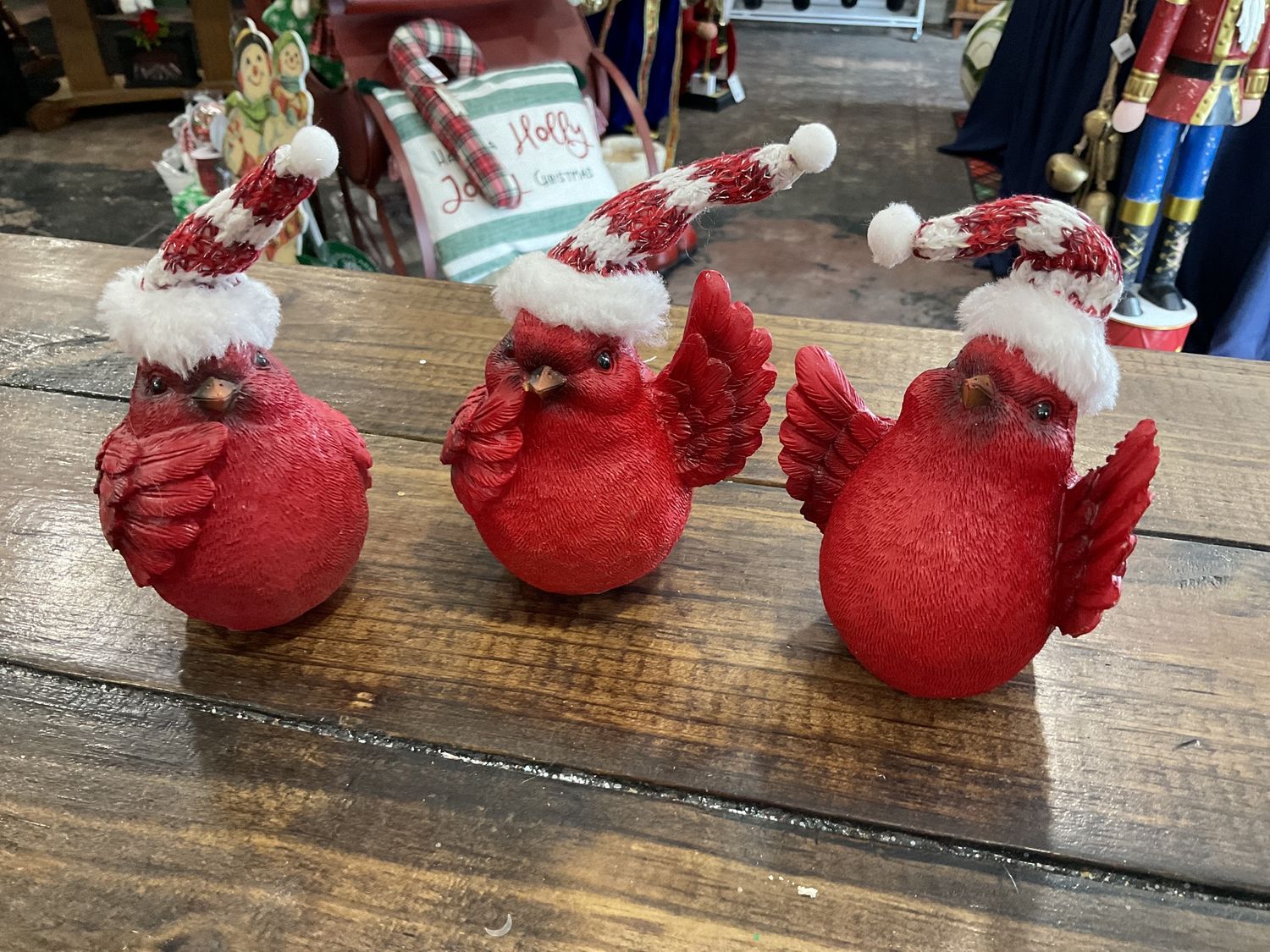 Christmas Cardinals figures three assortment
