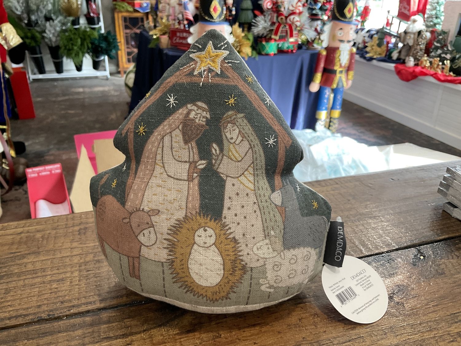 Happy birthday Jesus, plush nativity scene