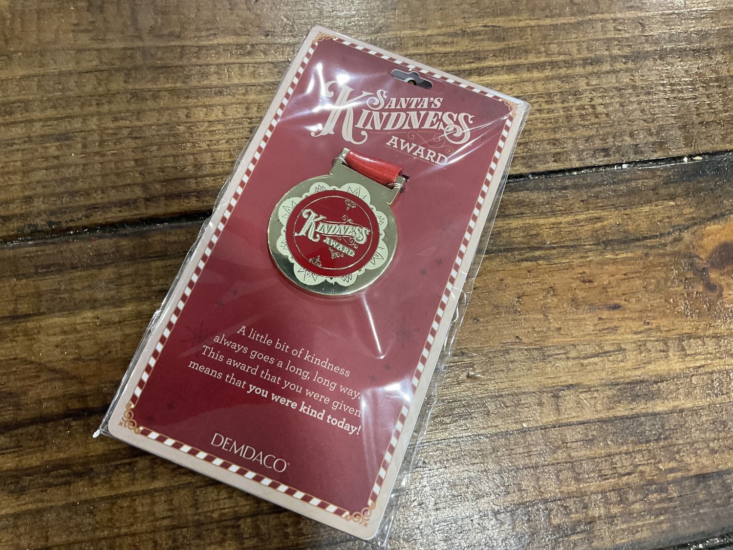 Santa kindness ornament award