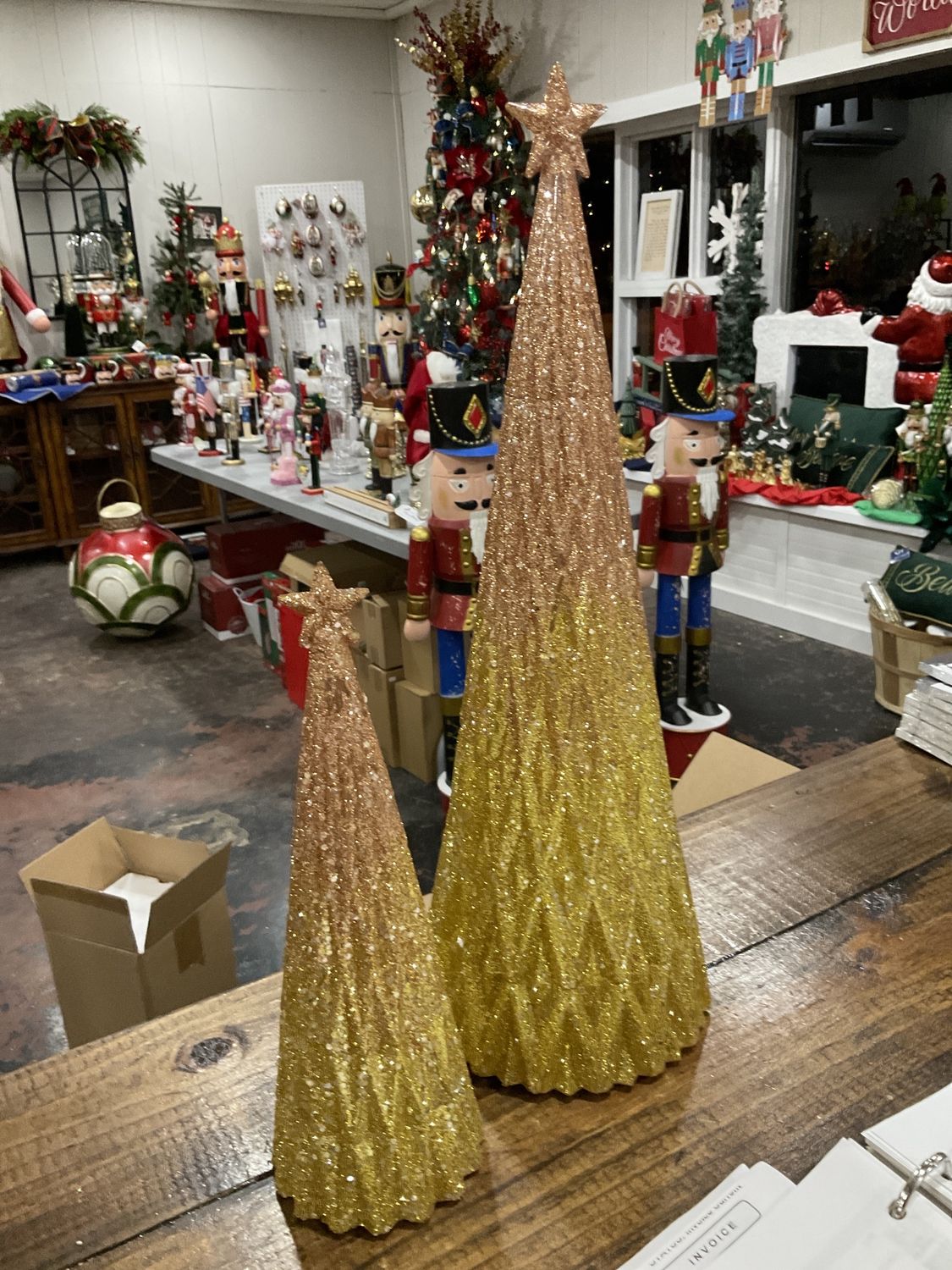 2PC ST LIGHTED GOLD