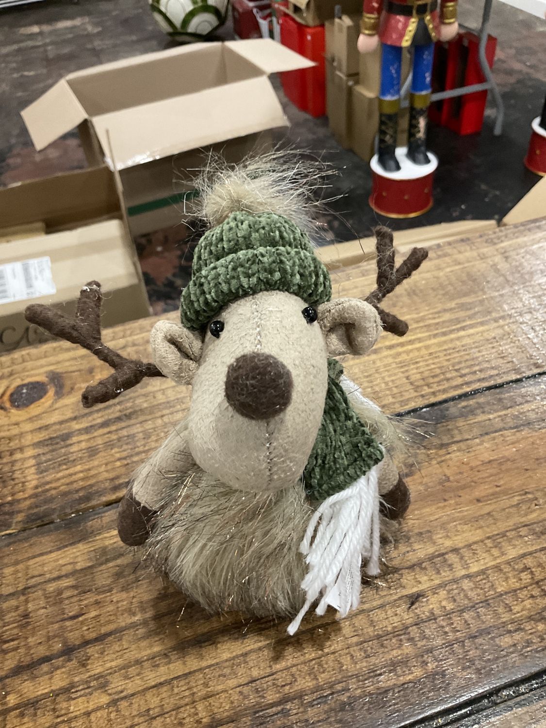 Green sparkle, mini reindeer