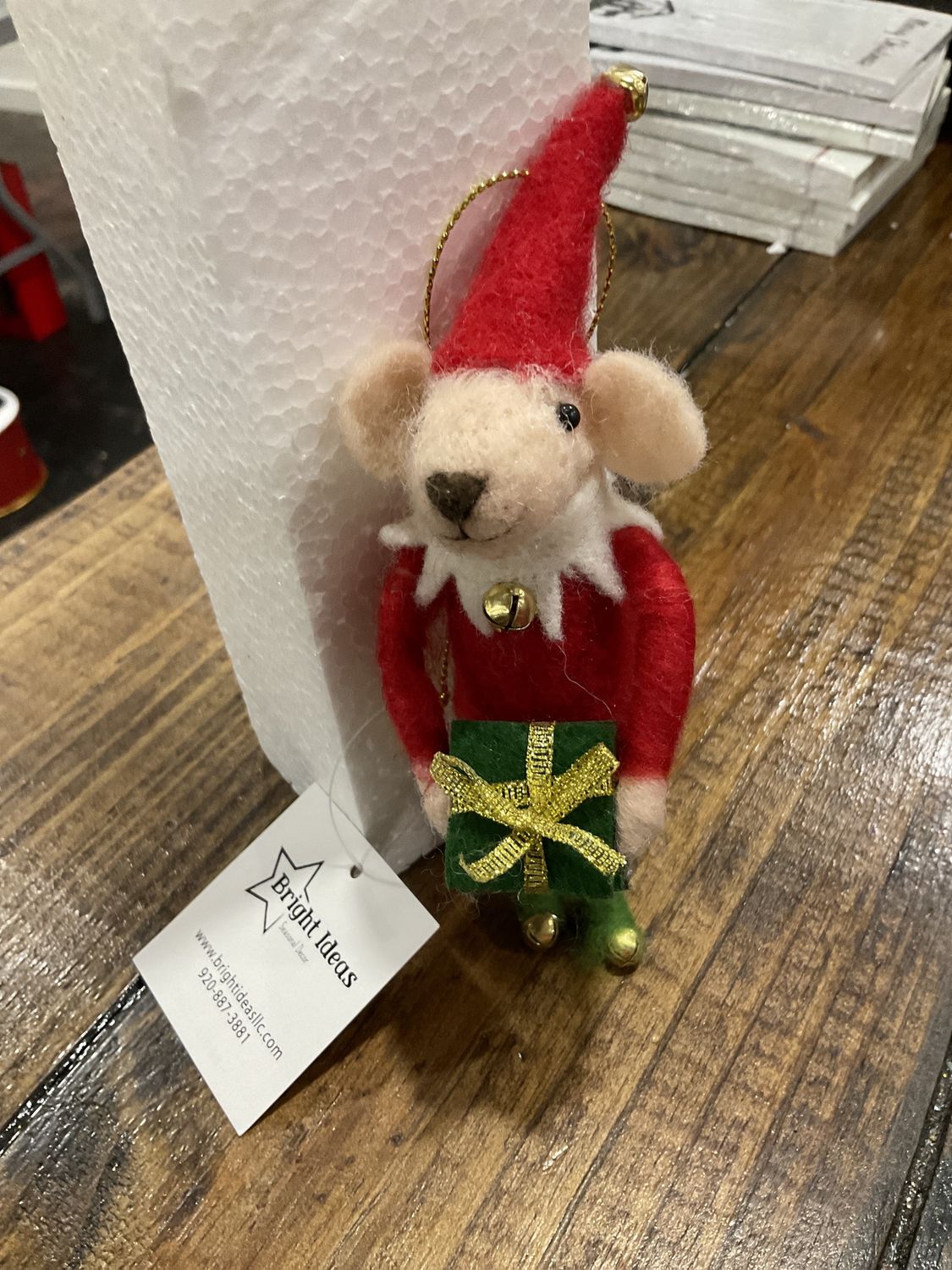 Elf mouse felted, or