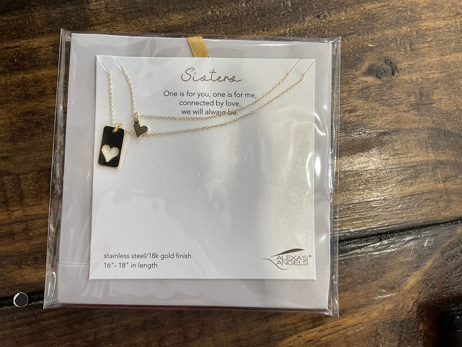 Sisters 16-18 GOLD NECKLACE SET