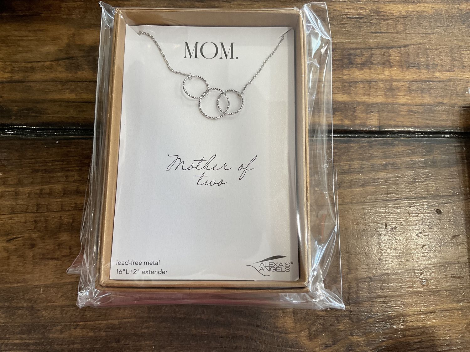 MOTHER OF TWO NECKLACE silver