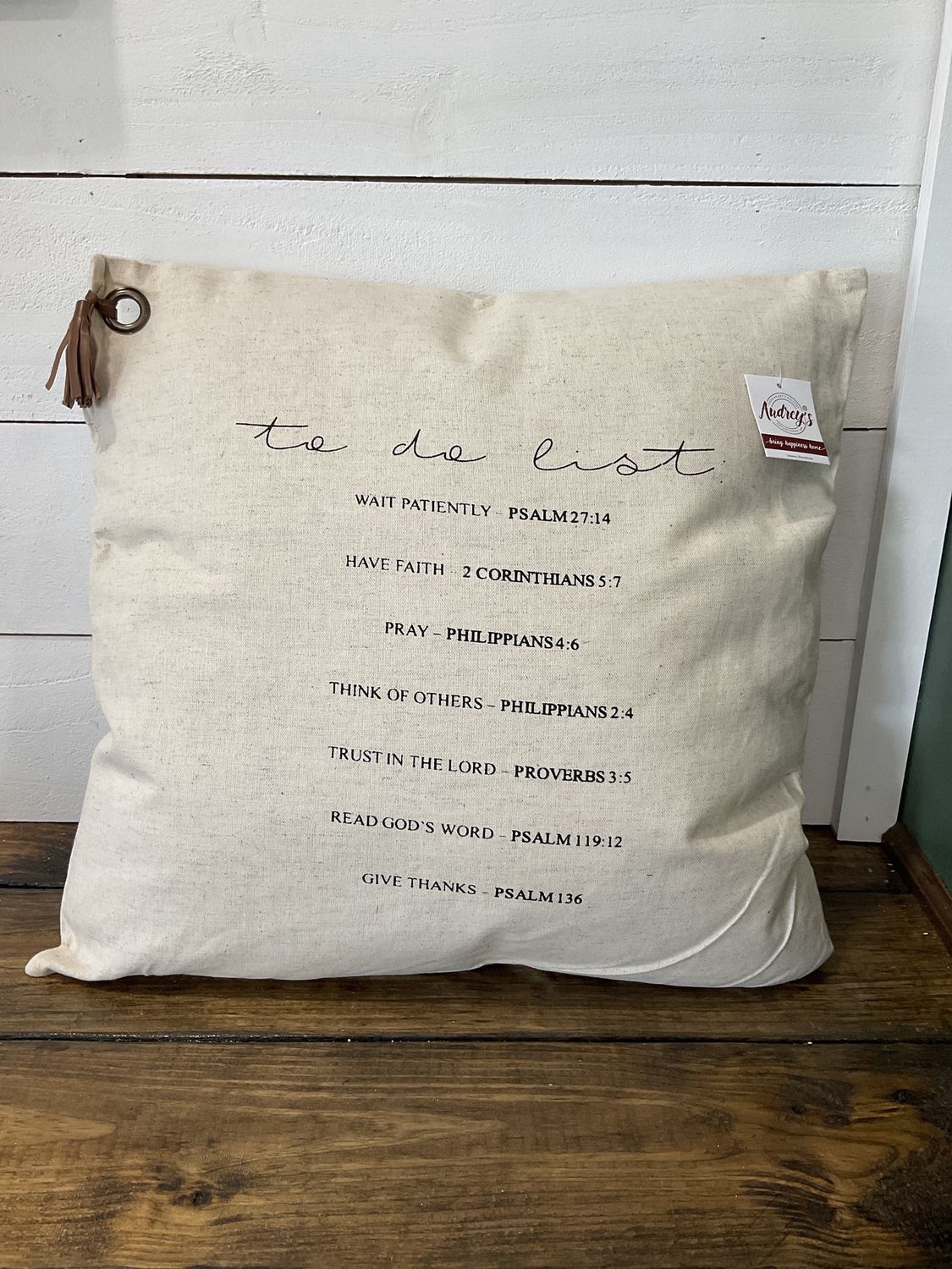 To do list pillow