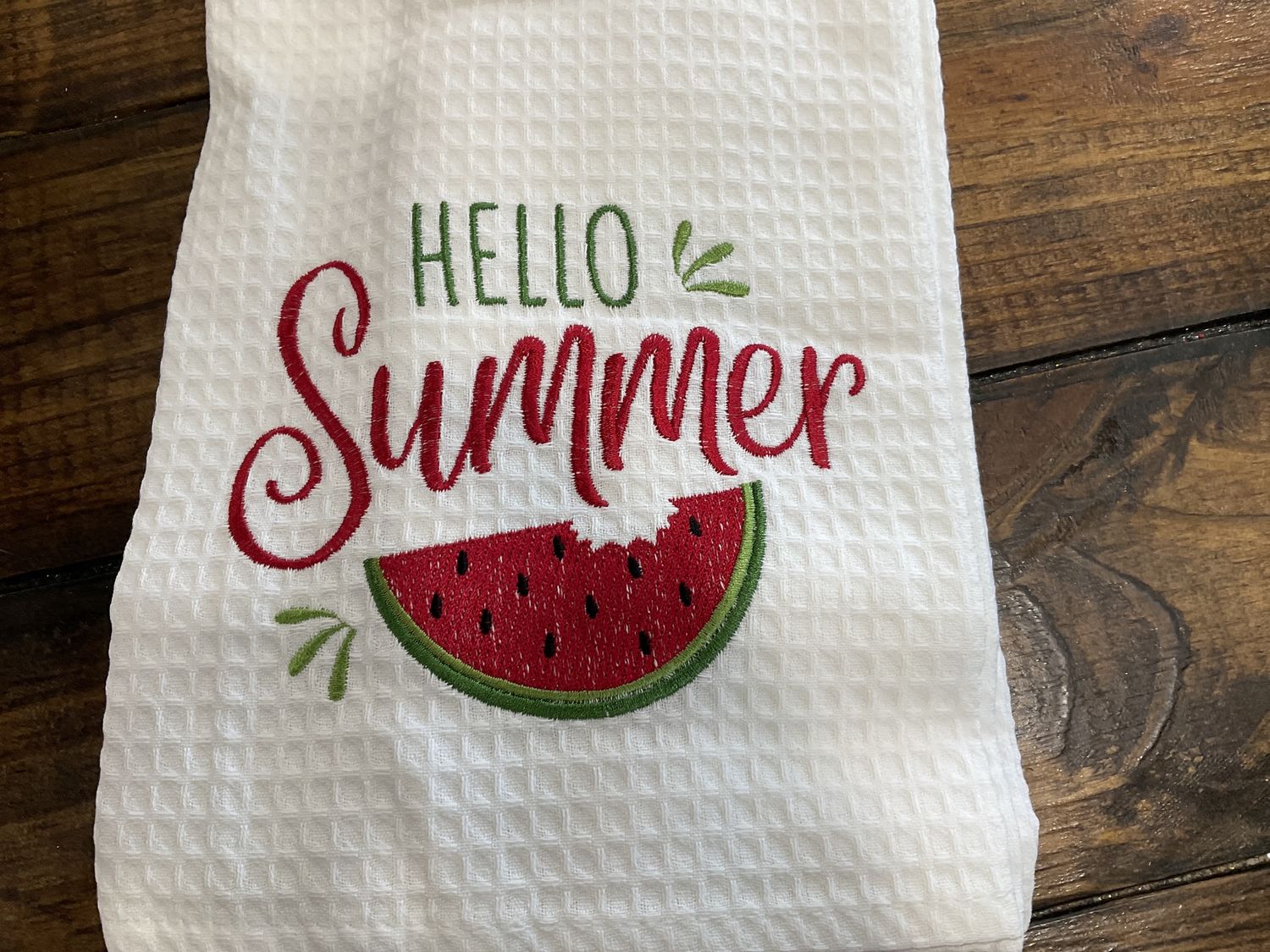 Hello summer watermelon towel