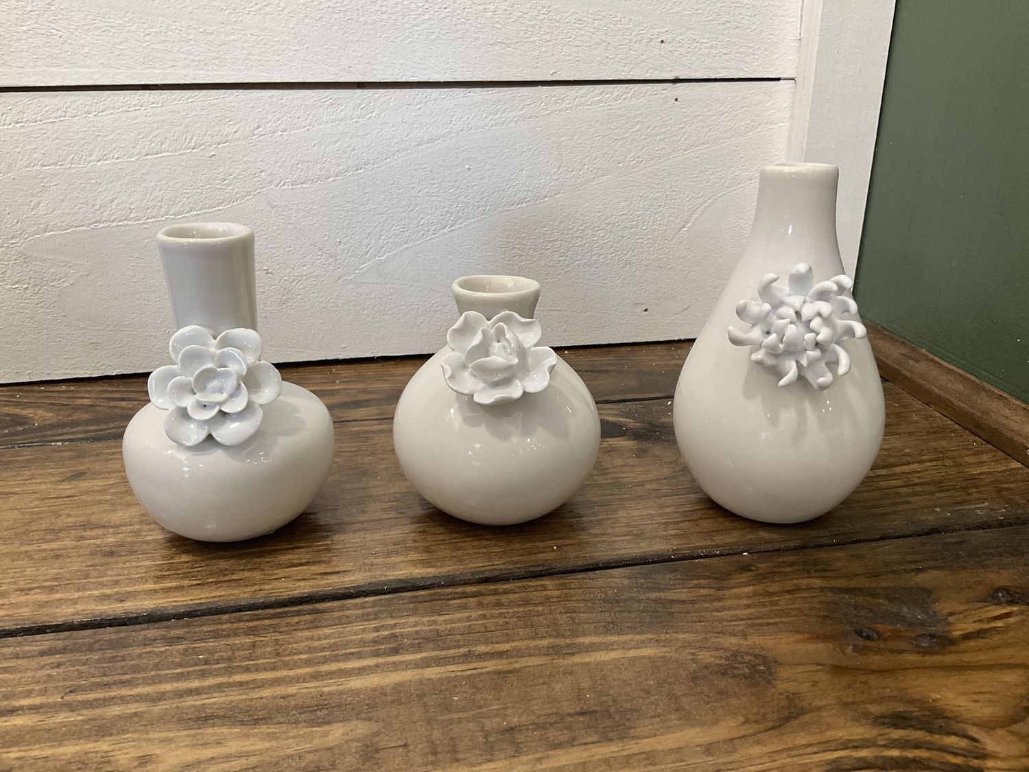 Bud Vases w/ 3D flower
