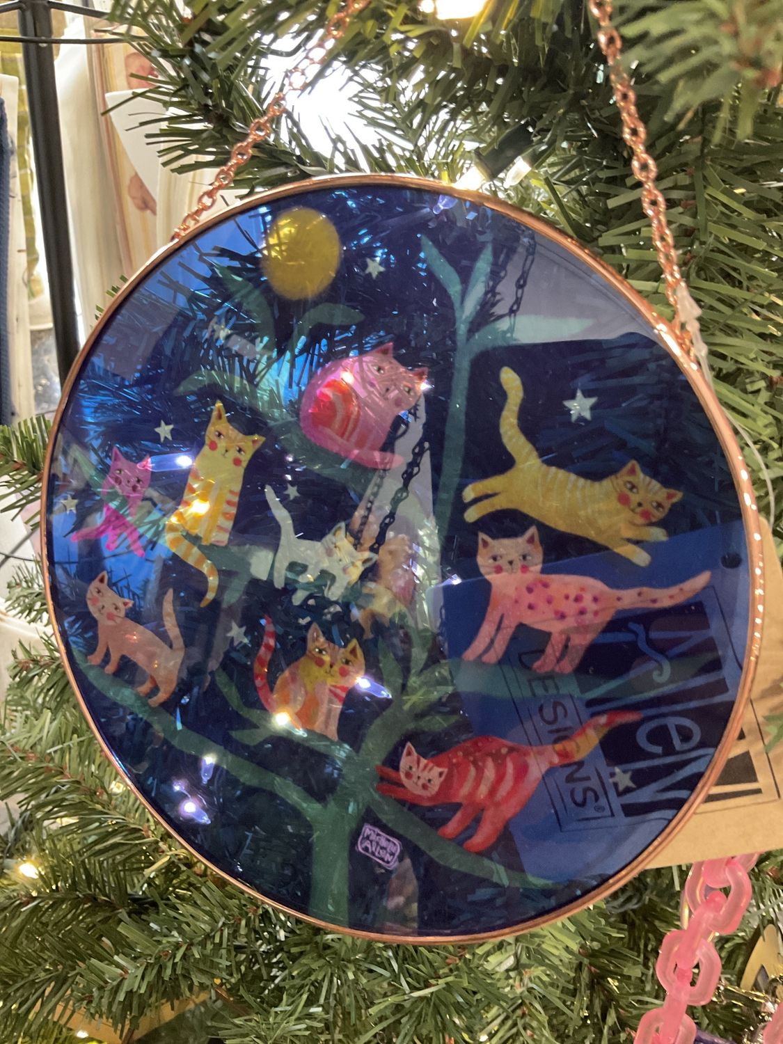Crazy Cats Suncatcher