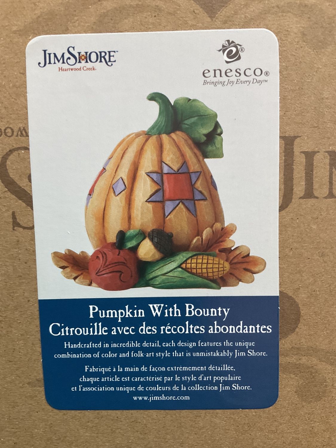 JSHWC Fig Pumpkin With Bounty