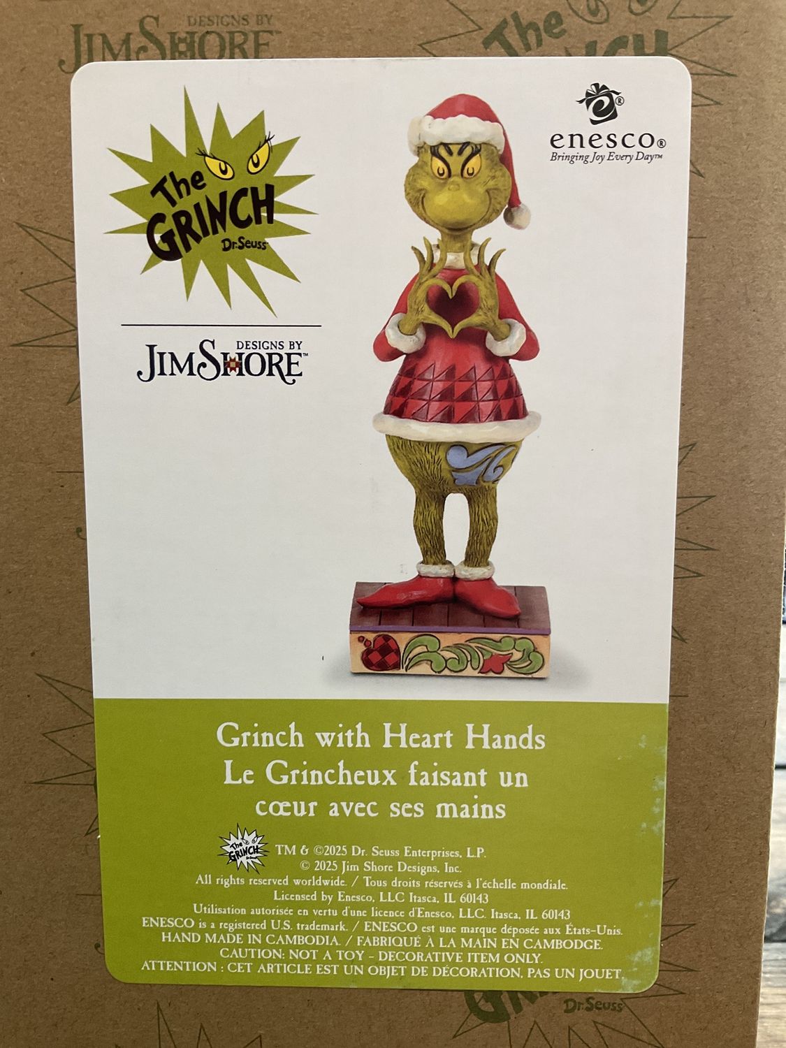 JSGRI Fig Grinch w/ Hand Heart