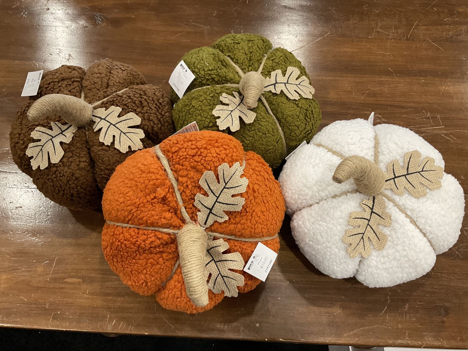 Plush harvest pumpkins 4assortment