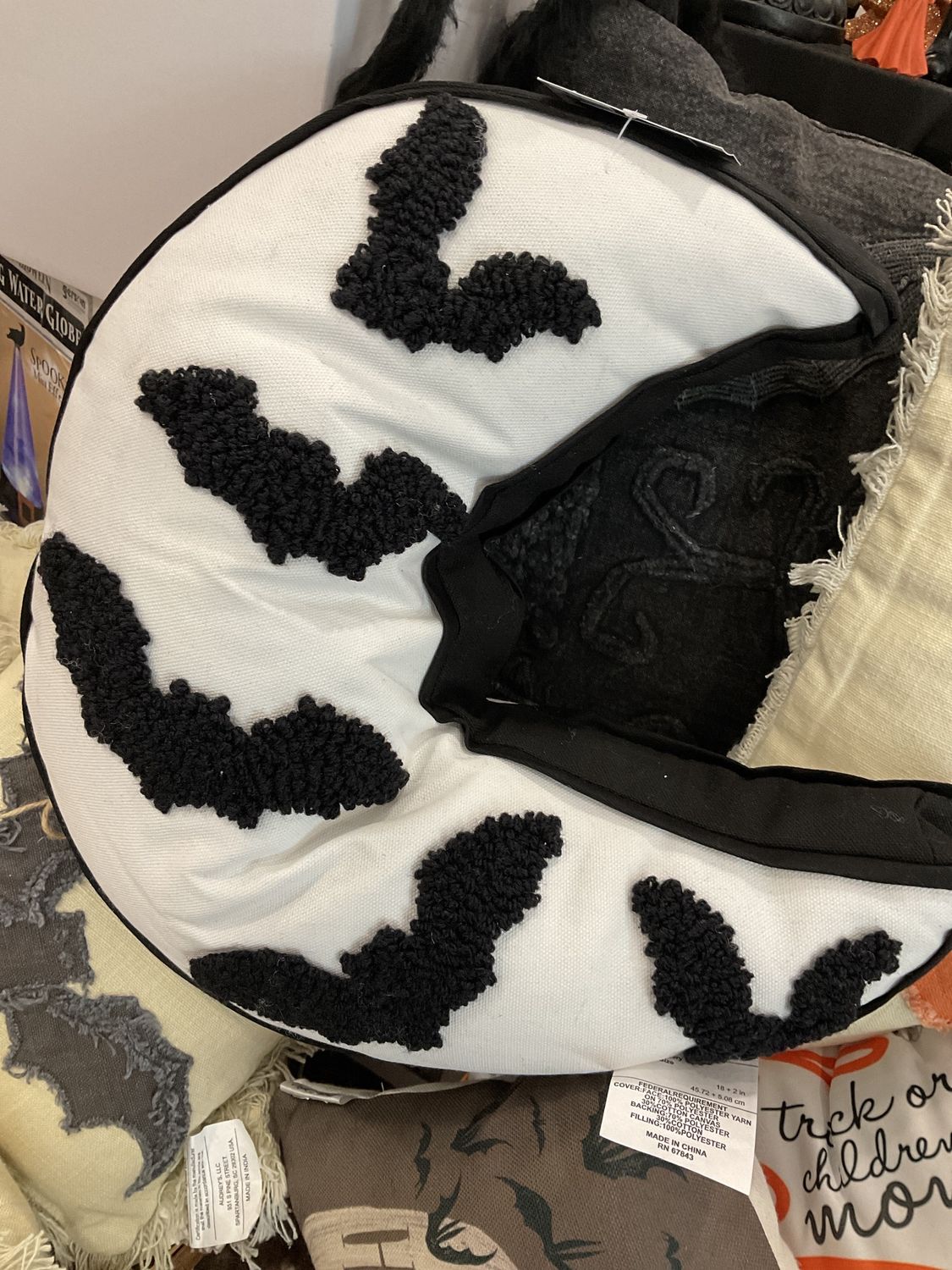 Moon bat shape pillow