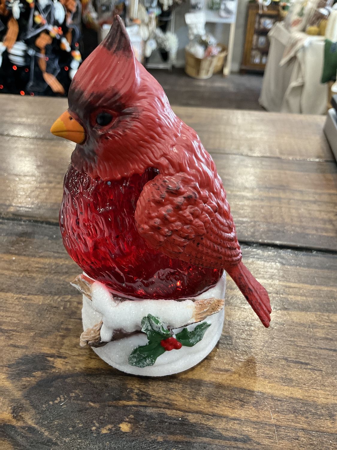 Lighted mini cardinal