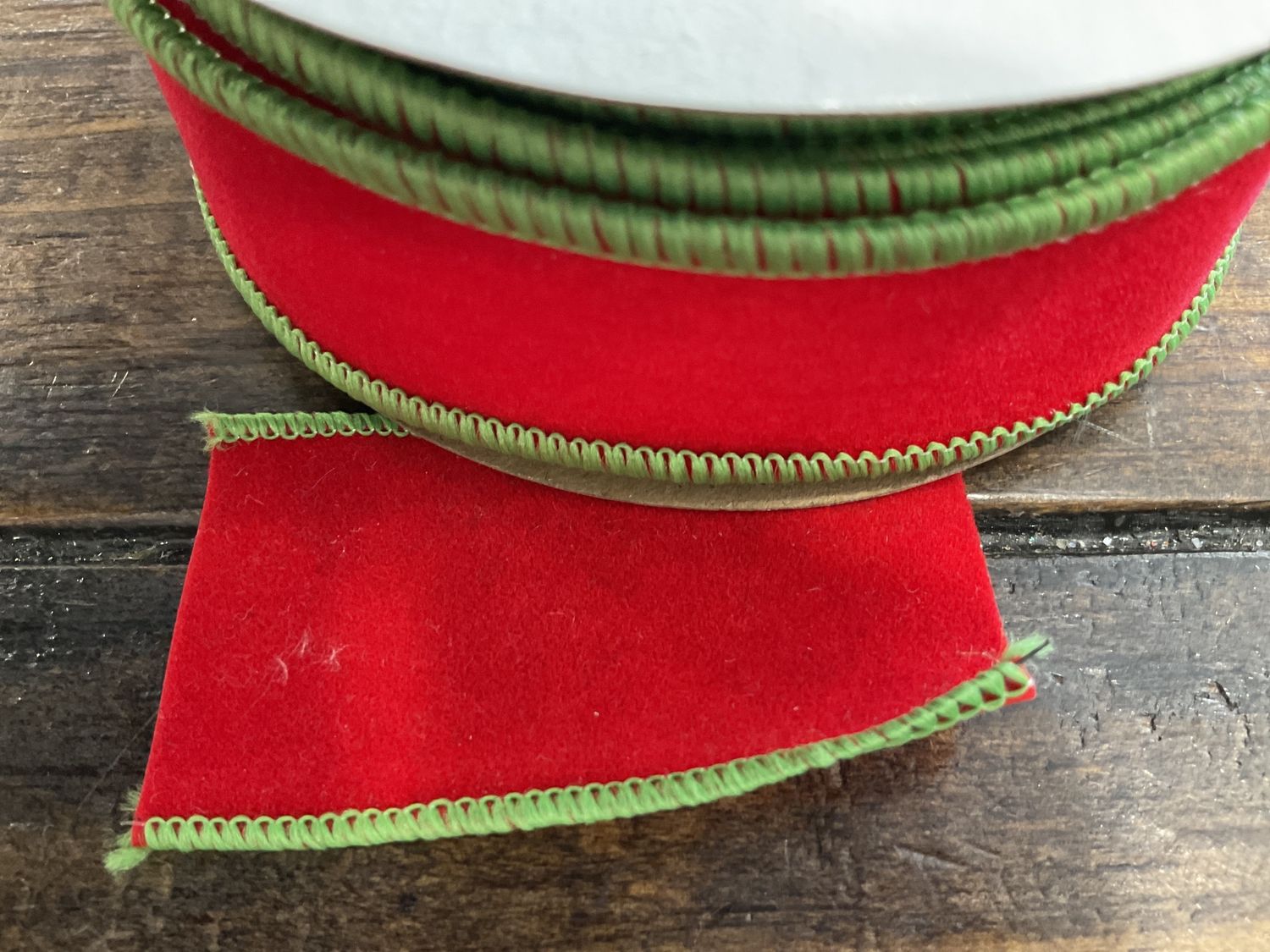 Hot red and lime ribbon