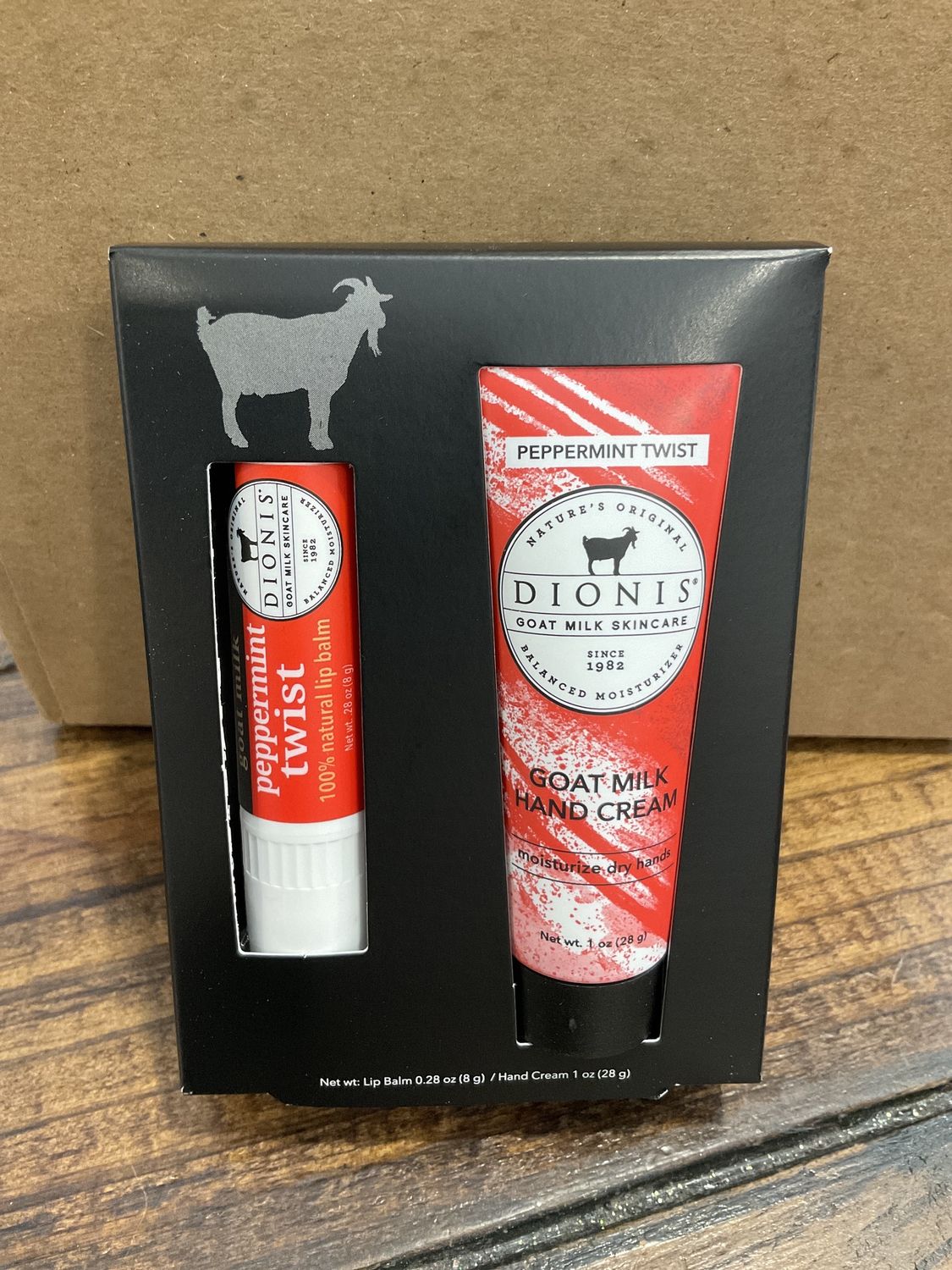 Peppermint twist lip, and hand set