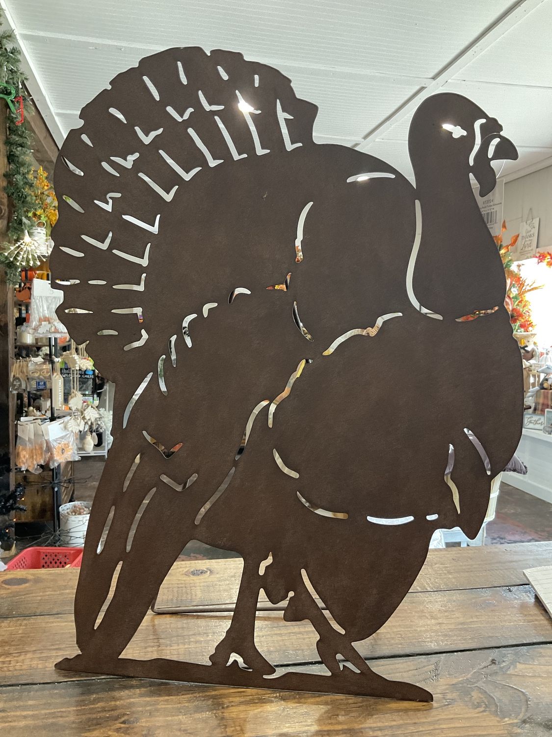 Standing rusty turkey