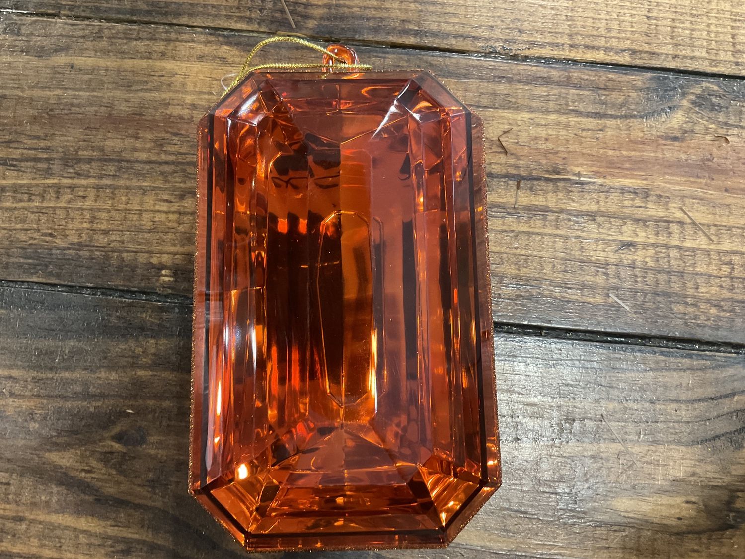 Acrylic emerald green, cut, precious, precious gem ornament