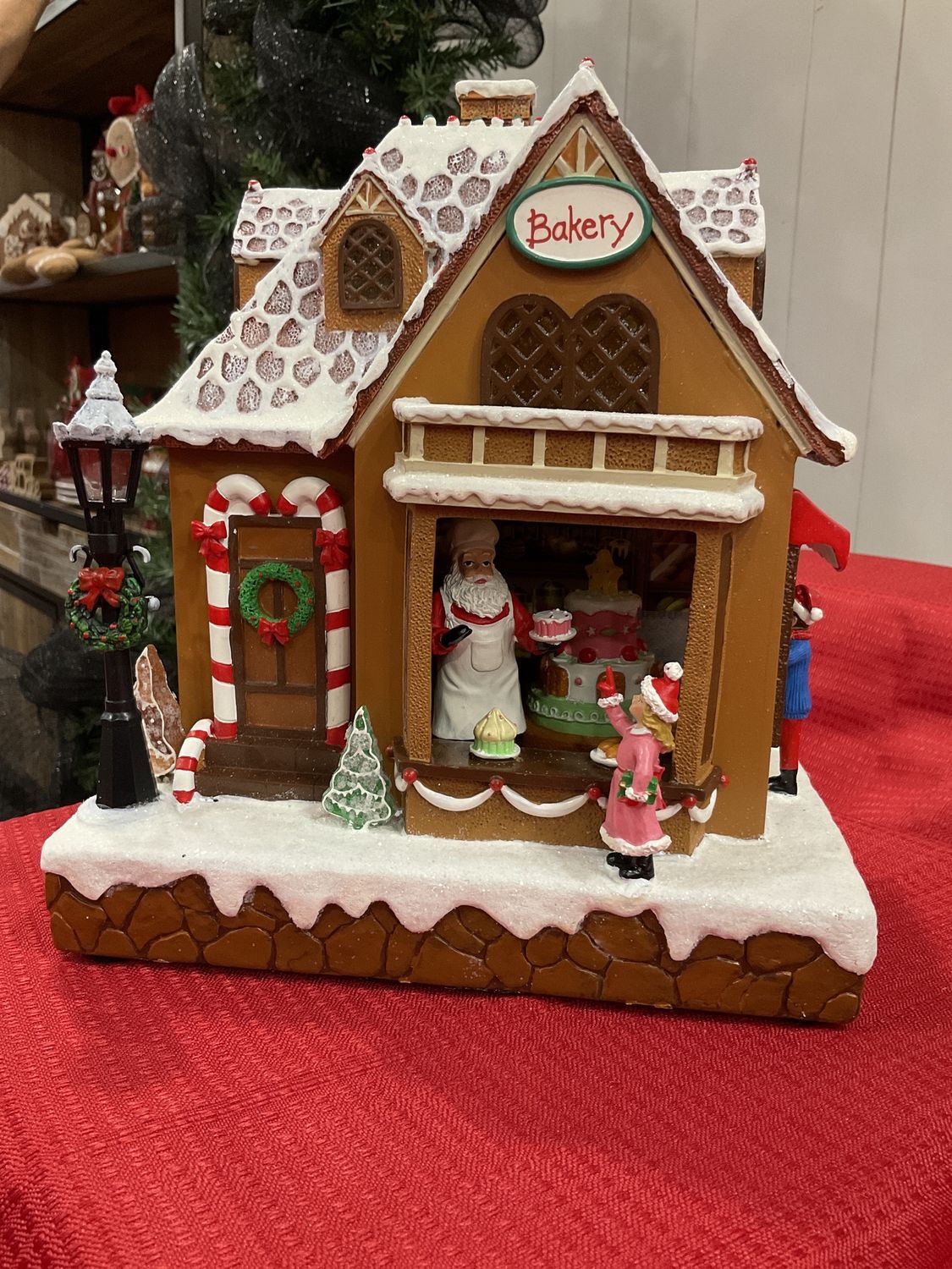 9.5” Lighted Musical Santa’s w/kids