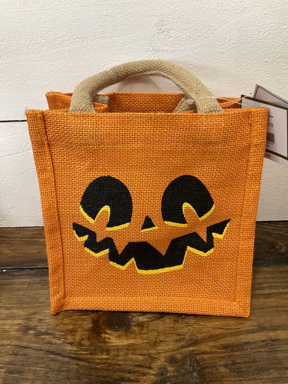 Jack-o’-lantern petite gift tote