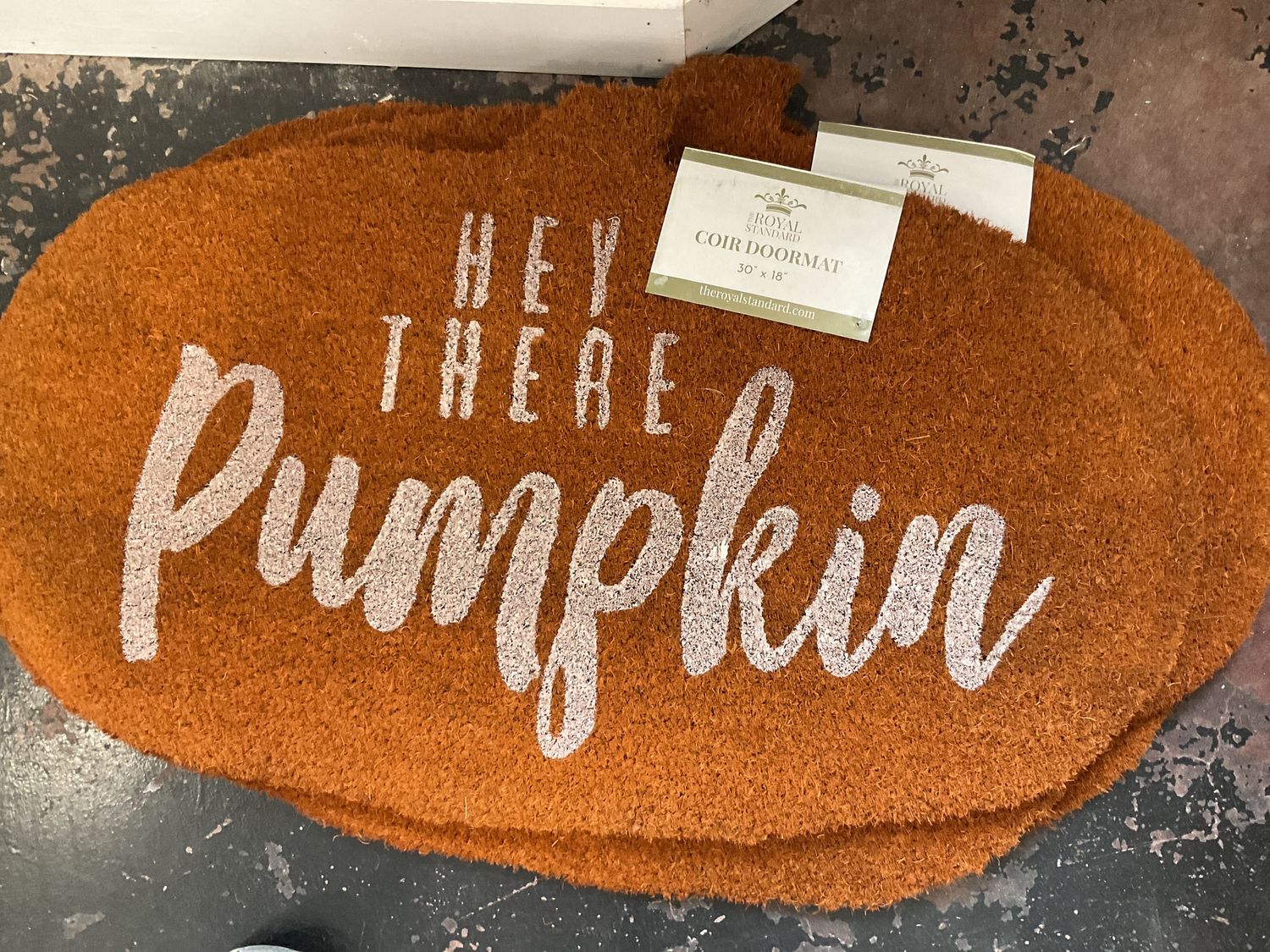 Hey there pumpkin doormat