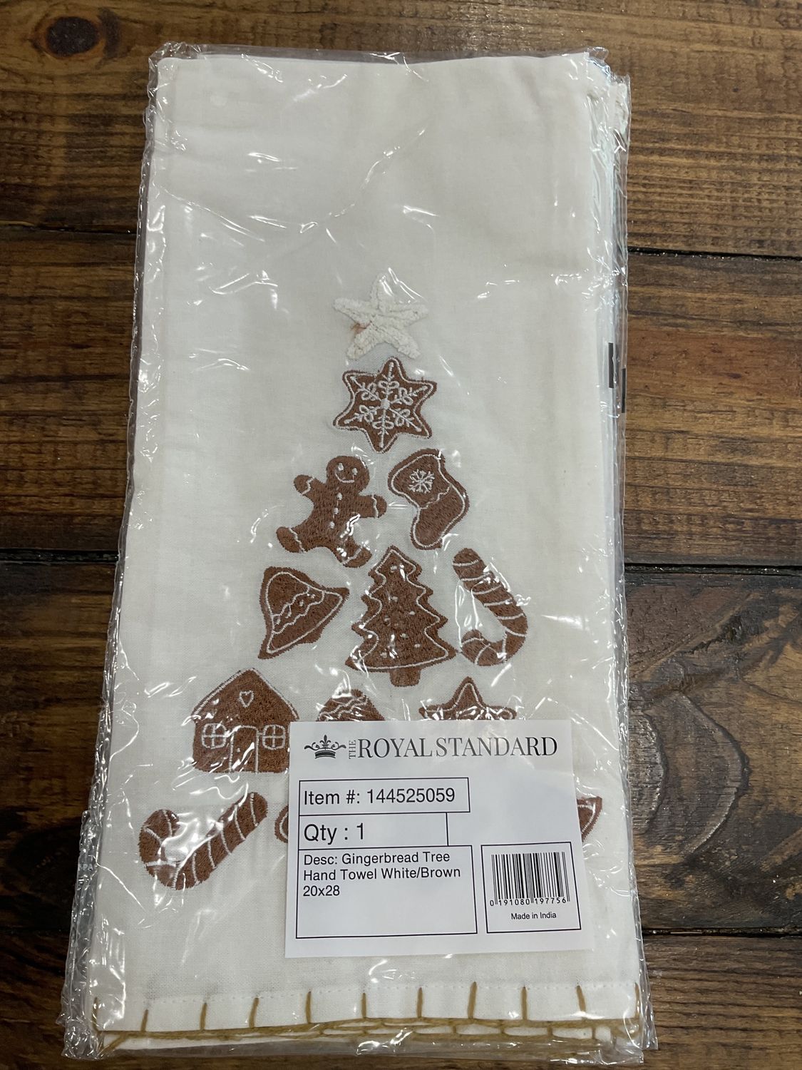 Gingerbread Tree hand Towel