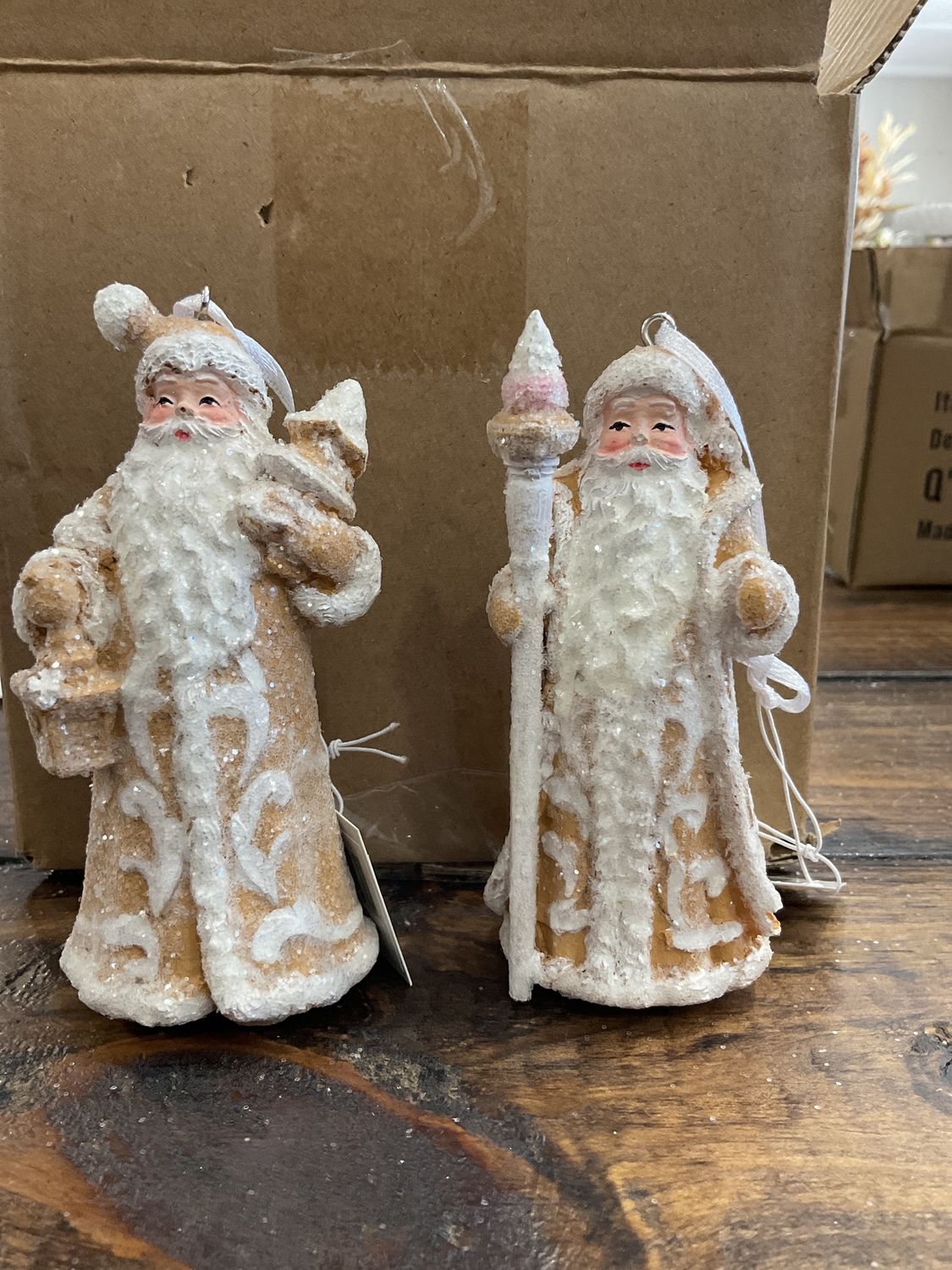Gingerbread Santa ornament two assortment