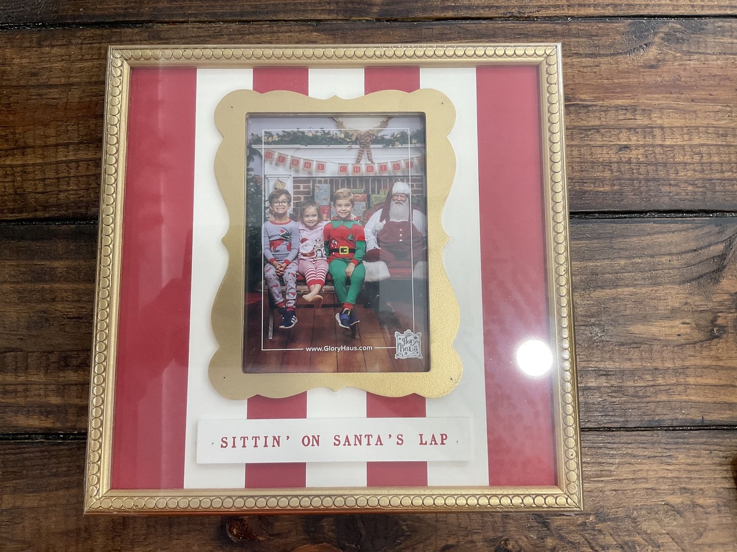 Gold Trimmed Santa frame